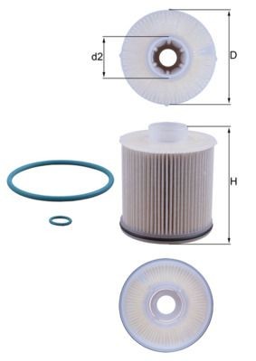 MAHLE Palivový filter KX 486D MAHLE KX 486D Palivový filter RENAULT Captur II za nízku cenu