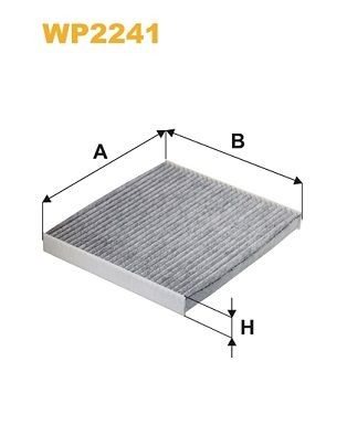 WIX FILTERS Φίλτρο, αέρας εσωτερικού χώρου WP2241 WP2241 Φίλτρο αέρα εσωτερικού χώρου HYUNDAI CRETA WIX FILTERS