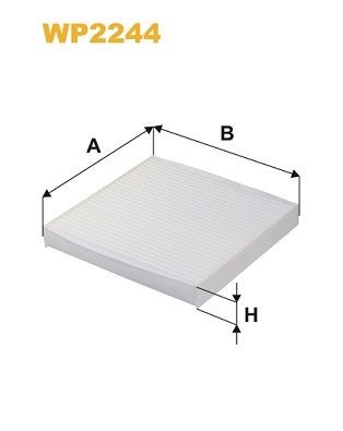 WIX FILTERS Interieurfilter WP2244 WIX FILTERS WP2244 Interieurluchtfilter EV6 (CV) prijs
