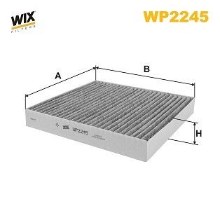 WIX FILTERS Φίλτρο, αέρας εσωτερικού χώρου WP2245 WP2245 Φίλτρο καμπίνας HYUNDAI CRETA WIX FILTERS