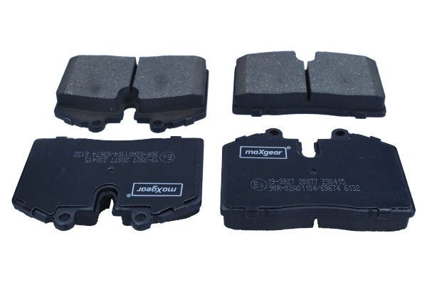 MAXGEAR Bremseklodser 19-3927 MAXGEAR 19-3927 originale 512 M Bremseklodser hvad koster