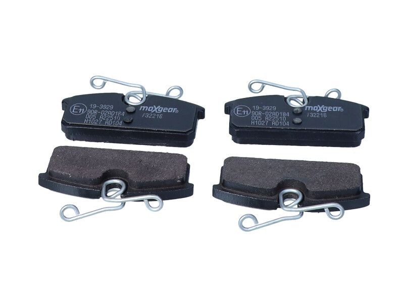 MAXGEAR Bremseklodser 19-3929 MAXGEAR 19-3929 Bremseklodser RENAULT Twizy (MAM_) 45 5 HK 2014