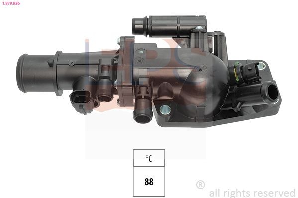 EPS Thermostaat, koelvloeistof 1.879.936 Alfa Romeo 147 Thermostaat, koelvloeistof EPS 1.879.936