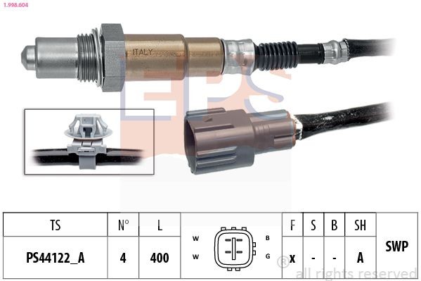 EPS Lambdasonde 1.998.604 1.998.604 Lambdasonde MAZDA BT-50 EPS