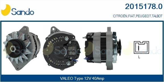 SANDO Alternator 2015178.0 2015178.0 SANDO alternator for CITROЁN BX