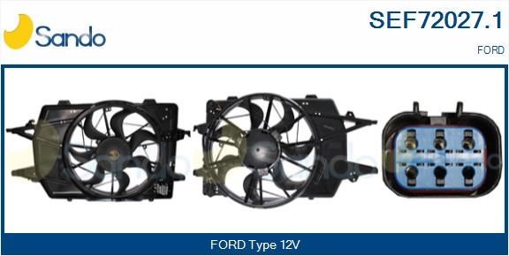 SANDO Elektromotor vetráka chladiča SEF72027.1 SANDO SEF72027.1 Elektromotor vetráka chladiča Ford Mondeo Mk5 kombi cena