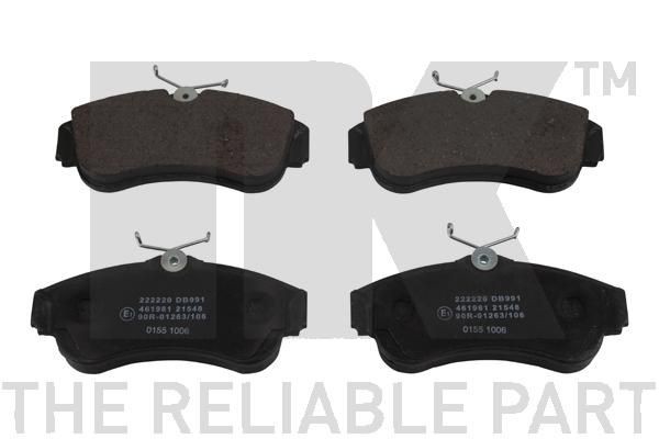 NK Plaquettes de frein 222220 Kit de plaquettes de frein NK MICRA 222220 pas cher