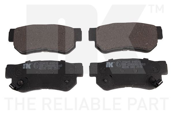 NK Piduriklotsid 223415 Sport piduriklotsid NK Hyundai IONIQ 223415