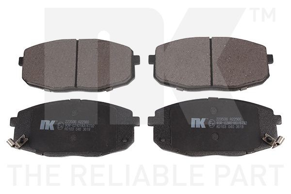 NK Bromsbelägg 223506 223506 Bromsbelägg NK HYUNDAI i20