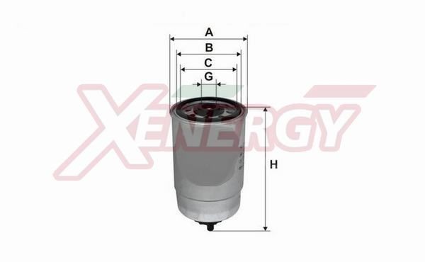 AP XENERGY Brændstof-filter X1510403/12 X1510403/12 Brændstoffilter KIA OPTIMA AP XENERGY