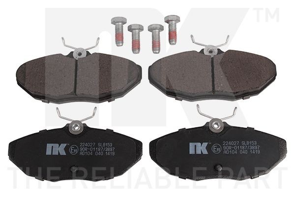 NK Brzdové doštičky/platničky 224027 Brzdové doštičky NK Jaguar XJ 224027