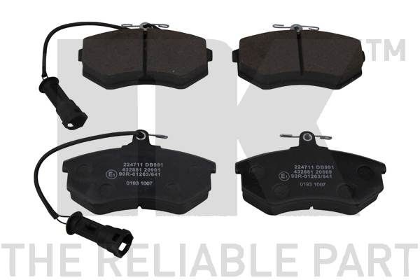 NK Bremseklosser 224711 Bremsekloss NK Audi TT 224711