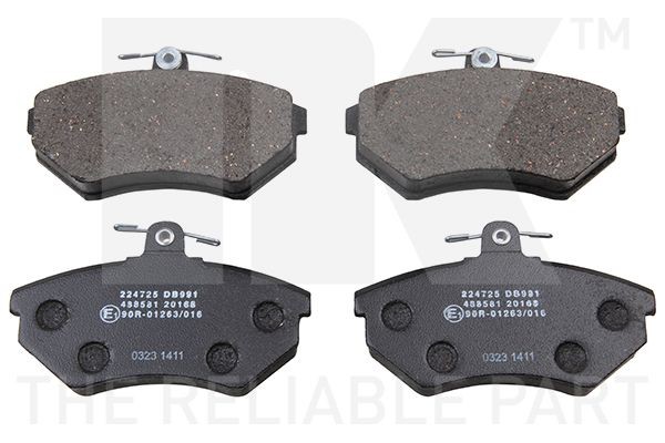 NK Bromsbelägg 224725 224725 NK bromsklossar Audi A5