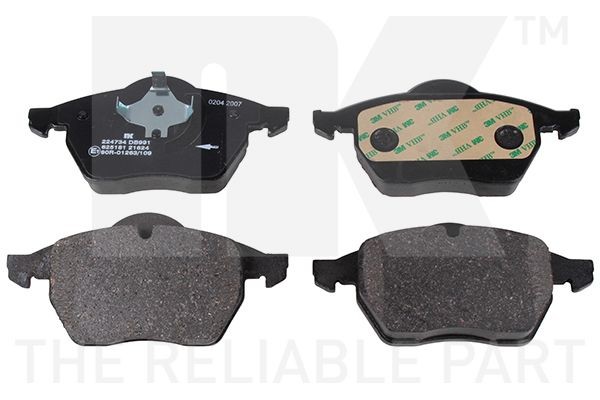 NK Bremseklosser 224734 Bremsebelegg NK Seat CORDOBA 224734