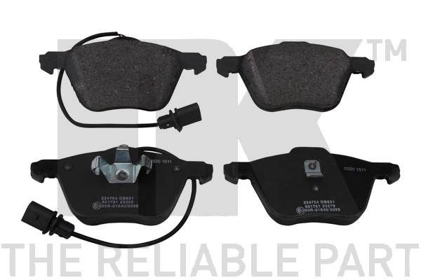 NK Jarrupalat, levyjarru 224754 224754 NK Etujarrupalat FORD PUMA