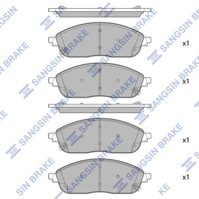 Hi-Q Kit pastiglie freni SP4550 SP4550 costo Pastiglie dei freni Hi-Q TOYOTA AURIS
