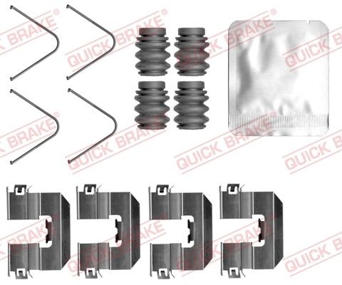 QUICK BRAKE Monteringssett, bremseklosser 109-0165 QUICK BRAKE 109-0165 Tibehørsett, skivebremse belegg KIA Sorento IV (MQ4) billige