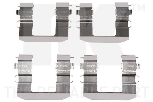 NK Kit d'accessoires, plaquette de frein à disque 79361704 Kit d'accessoires, plaquette de frein à disque NK GT 79361704 pas cher