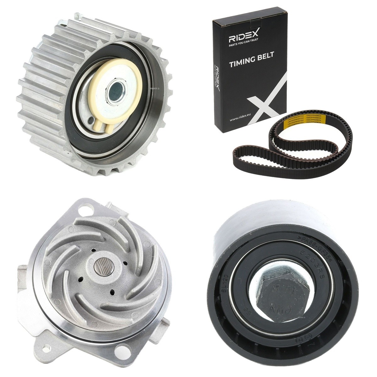 RIDEX Vodné čerpadlo + sada ozubeného remeňa 3096W0516 Sada rozvodov ALFA ROMEO RIDEX 3096W0516