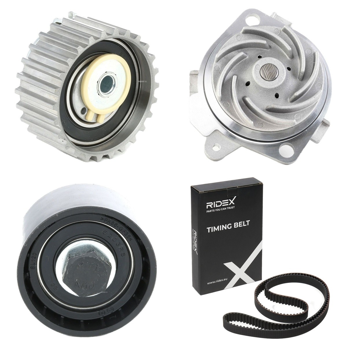 RIDEX Distributieriem set + waterpomp 3096W0518 Distributieriem set + waterpomp RIDEX SAAB 3096W0518