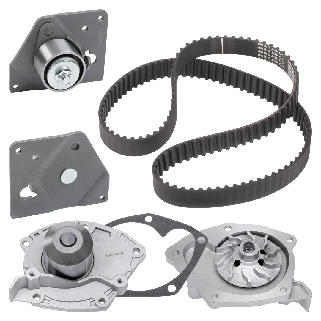 RIDEX Distributieriem set + waterpomp 3096W0525 Distributieriem kit RIDEX 19 3096W0525 goedkoop