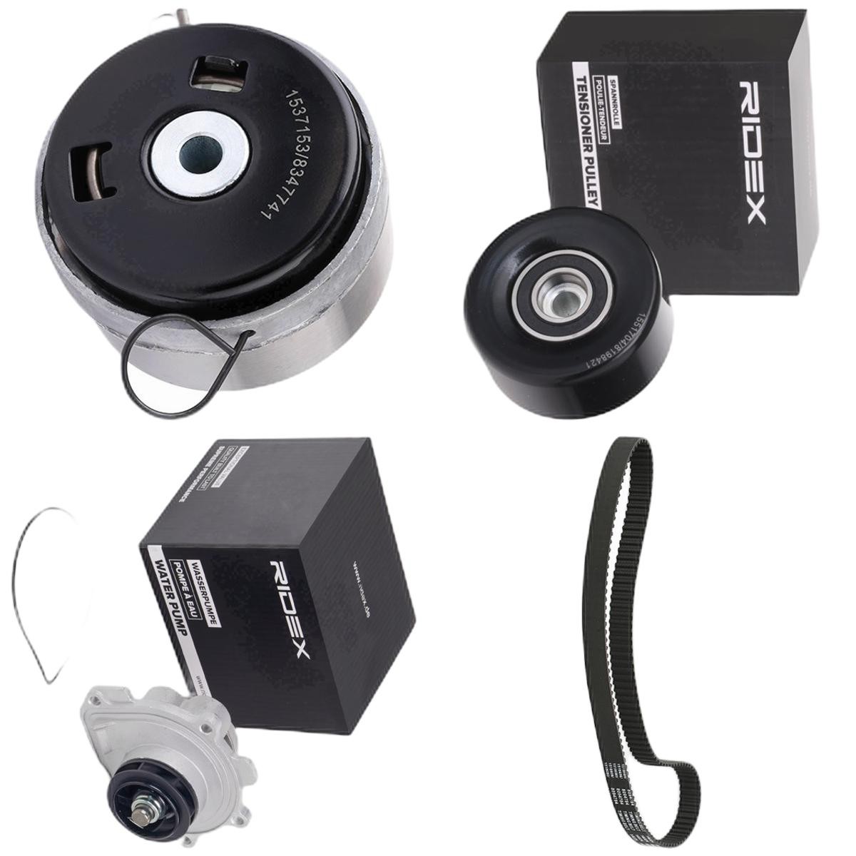 RIDEX Distributieriem set + waterpomp 3096W0540 Distributieriem kit RIDEX MATIZ 3096W0540 goedkoop