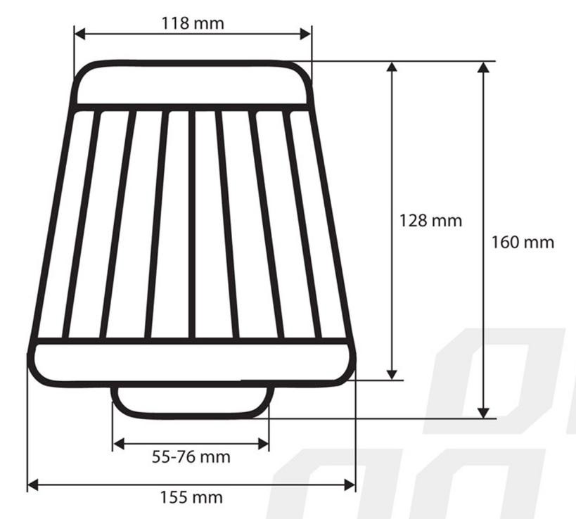 AMiO Filtro de ar desportivo 02458 02458 AF-Blue Filtro de ar desportivo FIAT BARCHETTA AMiO
