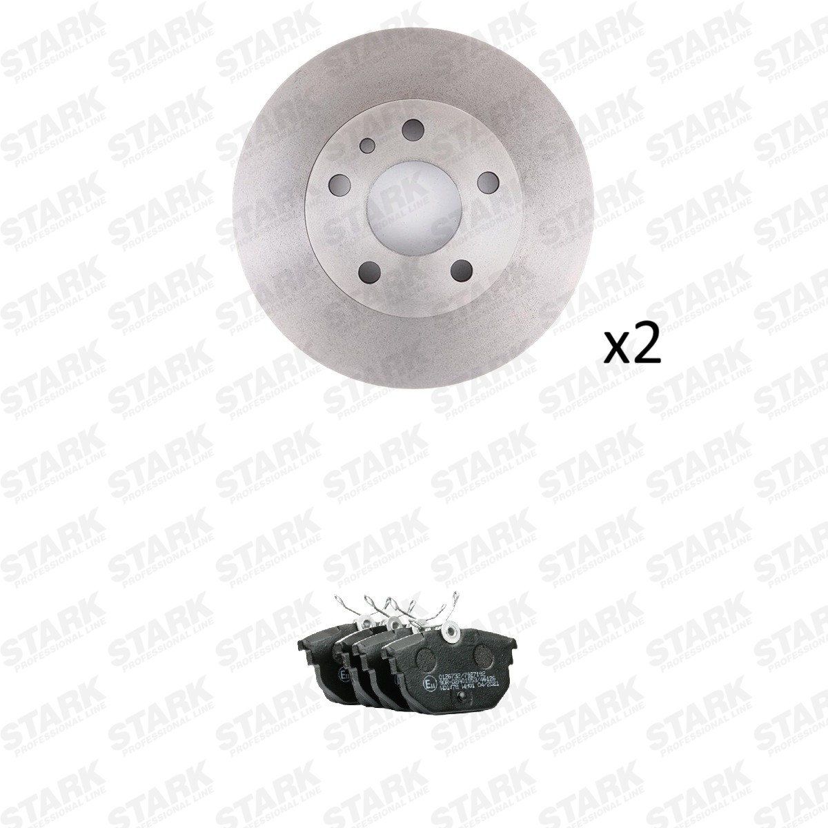 STARK Bromssats, skivbroms SKBK-10992207 SKBK-10992207 STARK bromssatser Alfa Romeo BRERA