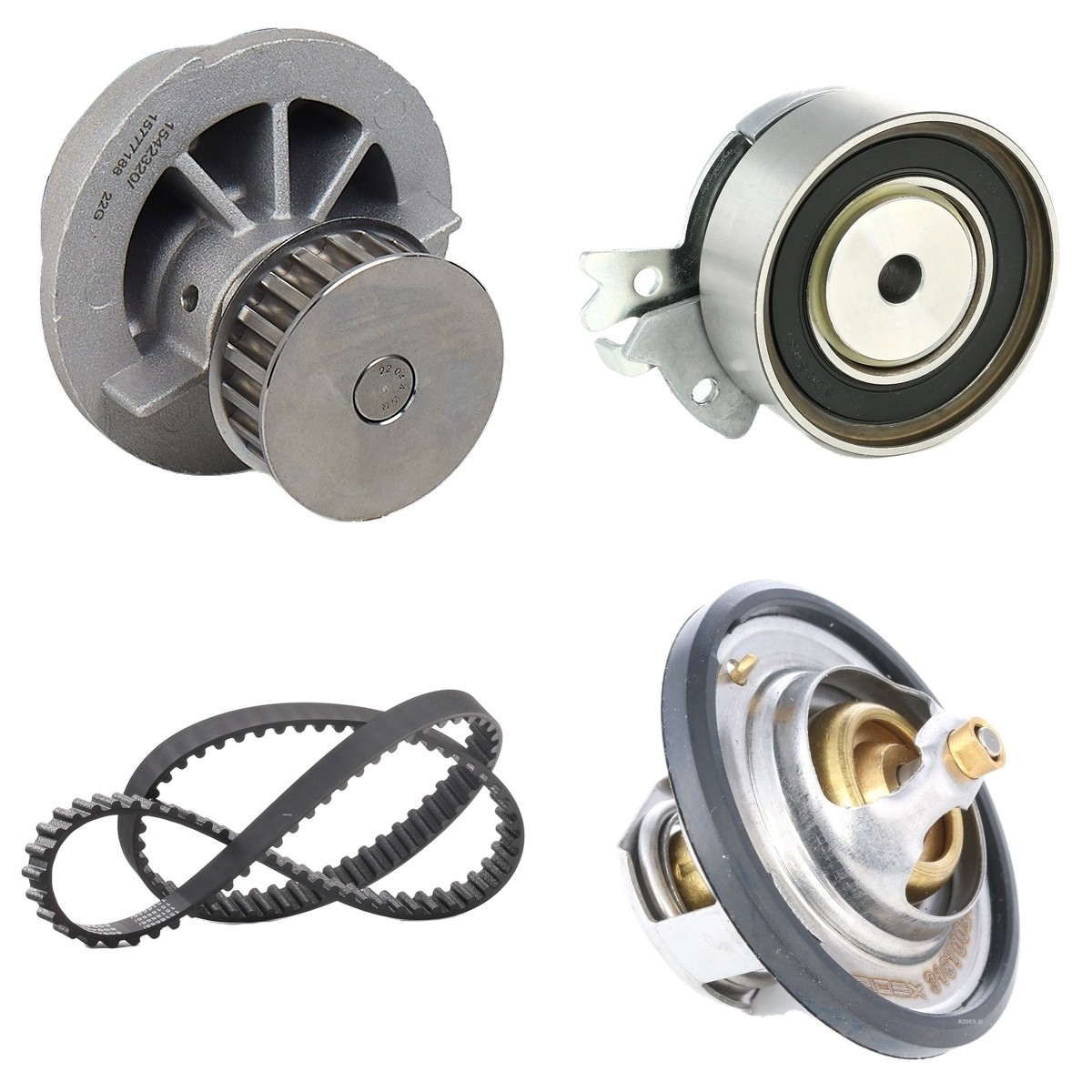 RIDEX Vodné čerpadlo + sada ozubeného remeňa 3096W0594 Sada rozvodového remeňa RIDEX Opel MERIVA 3096W0594