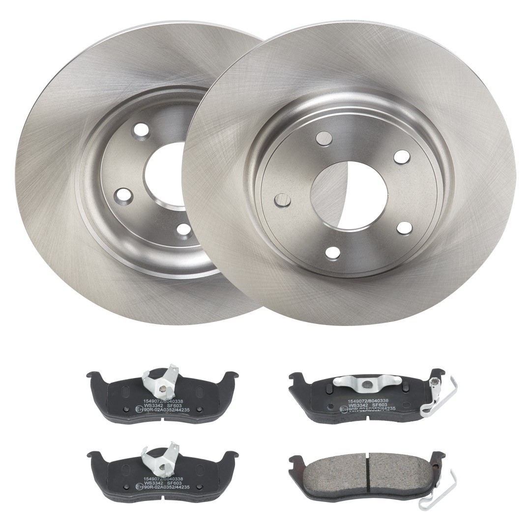 RIDEX Bromssats, skivbroms 3405B2223 3405B2223 RIDEX bromspaket DODGE CARAVAN