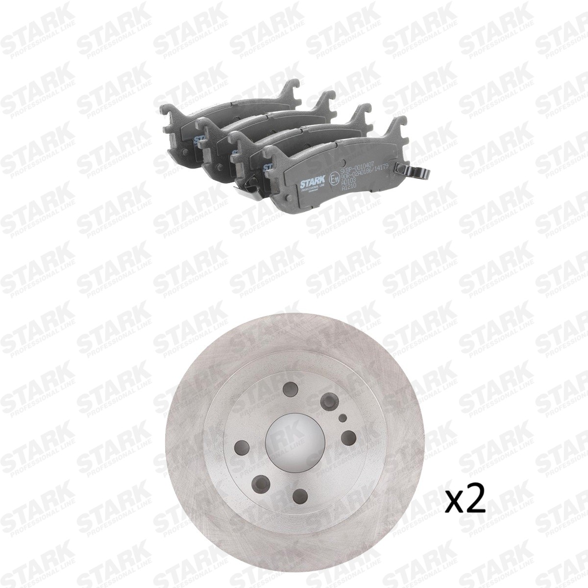 STARK Jarrupalasarja, levyjarru SKBK-10992336 SKBK-10992336 STARK Jarrusarjat FORD USA THUNDERBIRD