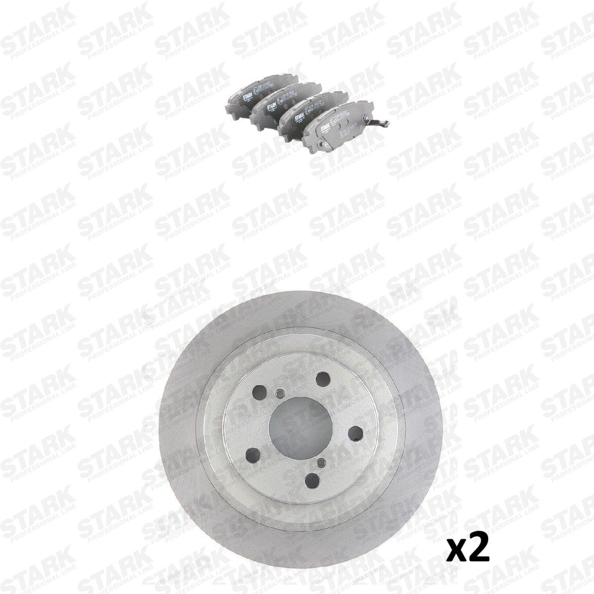 STARK Bremžu komplekts, Disku bremzes SKBK-10992369 Bremžu komplekts STARK Brat / MV SKBK-10992369 lēti