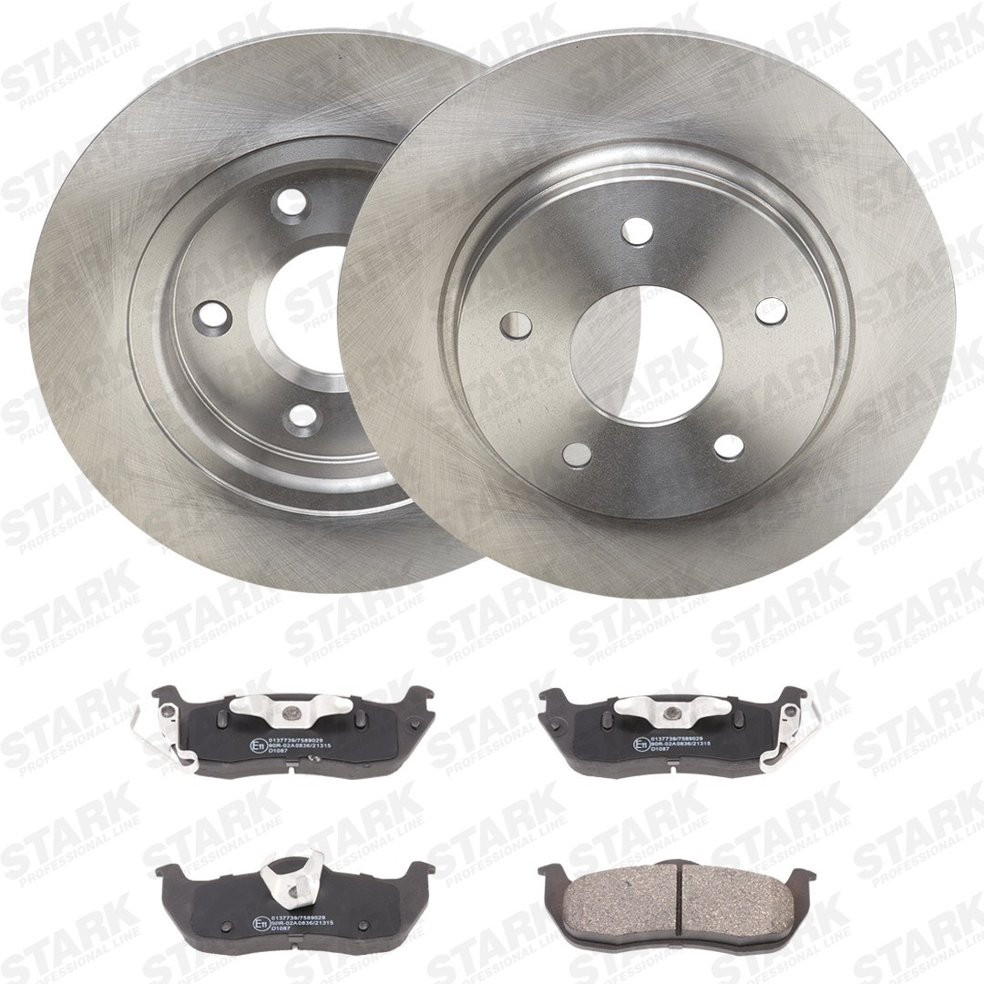 STARK Σετ φρένων, δισκόφρενα SKBK-10992396 SKBK-10992396 Τακάκια και δισκόπλακες DODGE GRAND CARAVAN STARK
