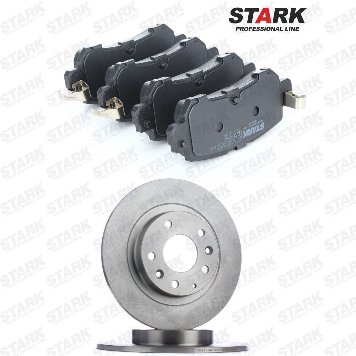 STARK Σετ φρένων, δισκόφρενα SKBK-10992484 SKBK-10992484 Τακάκια και δισκόπλακες MAZDA 323 STARK