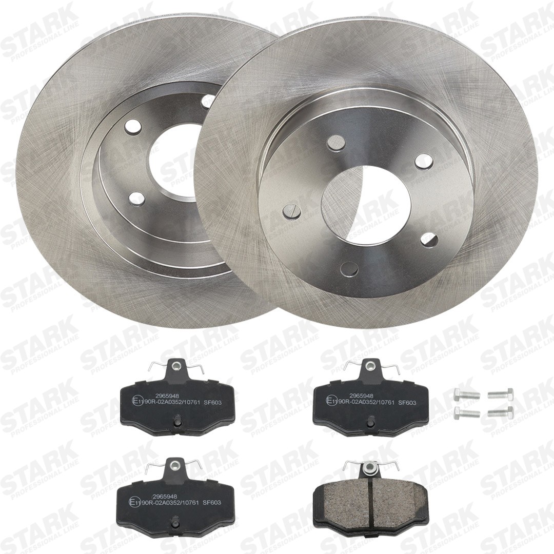 STARK Bremžu komplekts, Disku bremzes SKBK-10992496 SKBK-10992496 Bremžu komplekts STARK NISSAN URVAN