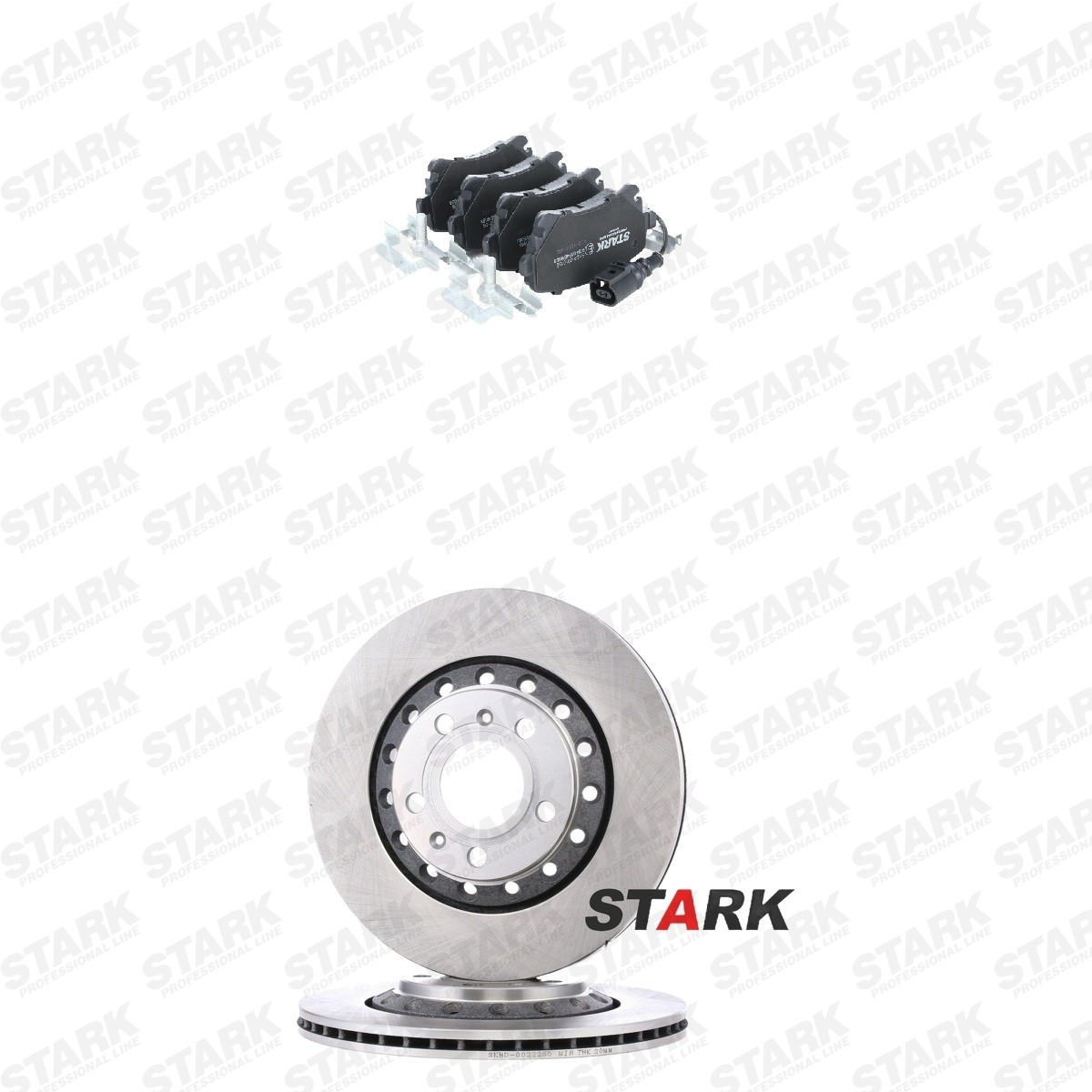 STARK Bremžu komplekts, Disku bremzes SKBK-10992498 SKBK-10992498 Bremžu komplekts STARK AUDI Q7