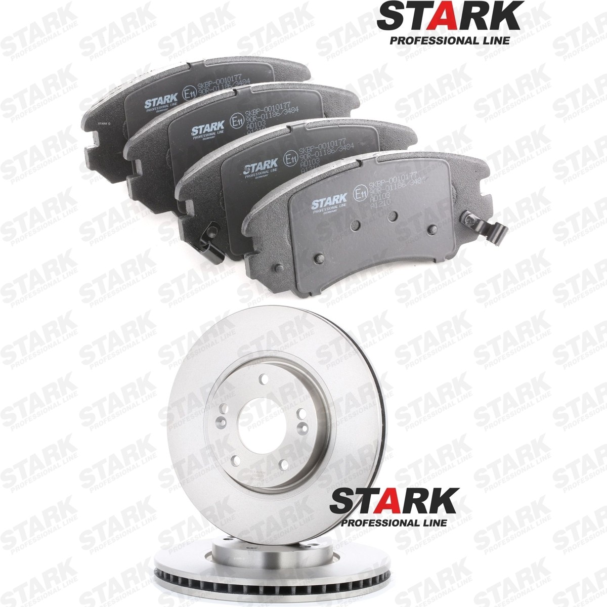 STARK Bremseskiver og -klosser SKBK-10992534 Bremseklosser og skiver STARK Hyundai i20 SKBK-10992534
