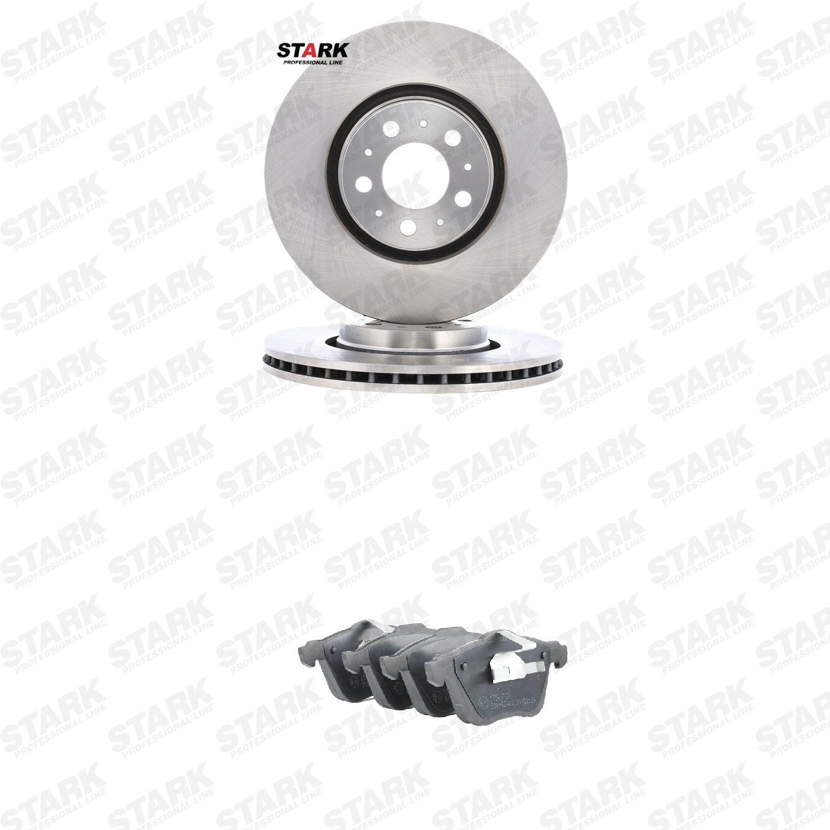 STARK Bremseskiver og klodser SKBK-10992543 SKBK-10992543 Bremseskiver og klodser VOLVO V50 STARK