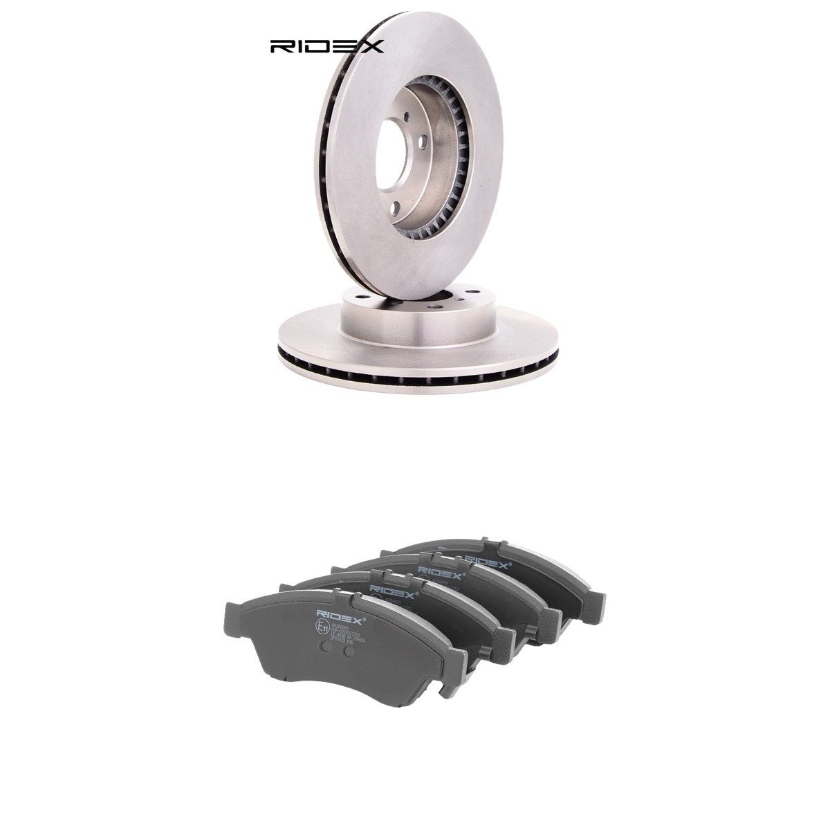 RIDEX Bromssats, skivbroms 3405B2575 3405B2575 RIDEX bromsbelägg och -skivor SUZUKI SJ 410