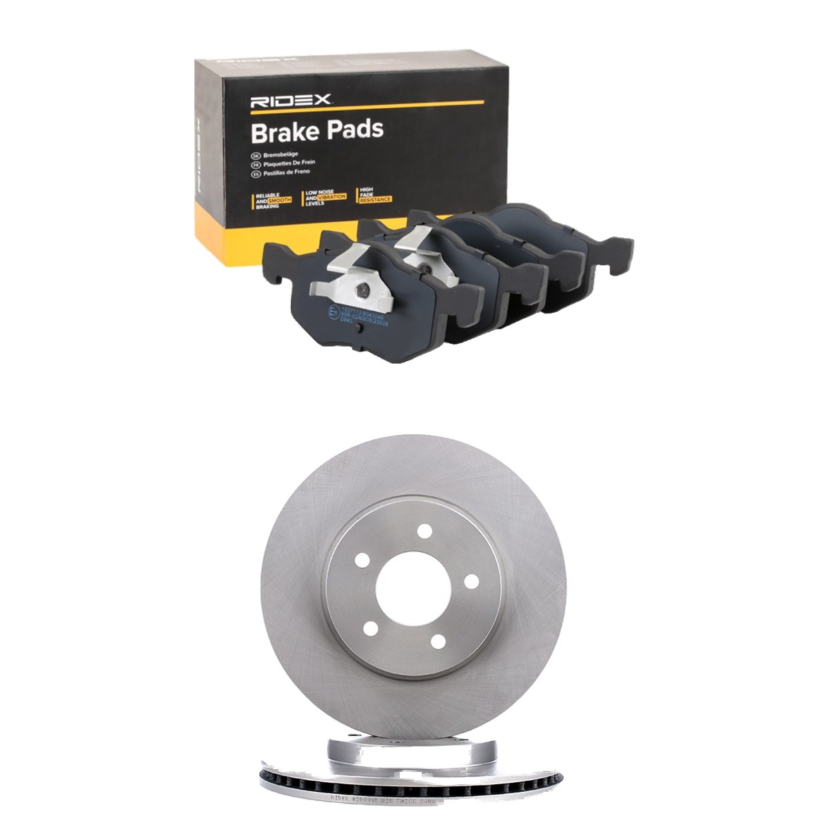 RIDEX Remschijven en blokken 3405B2585 Mazda 323 Remschijven en blokken, set RIDEX 3405B2585