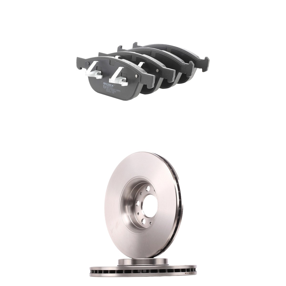 RIDEX Jarrupalasarja, levyjarru 3405B2607 Jarrupalasarja, levyjarru RIDEX Etuakseli, tuuletettu sisältä, ei valmiutta kulumisenilmaisimelle