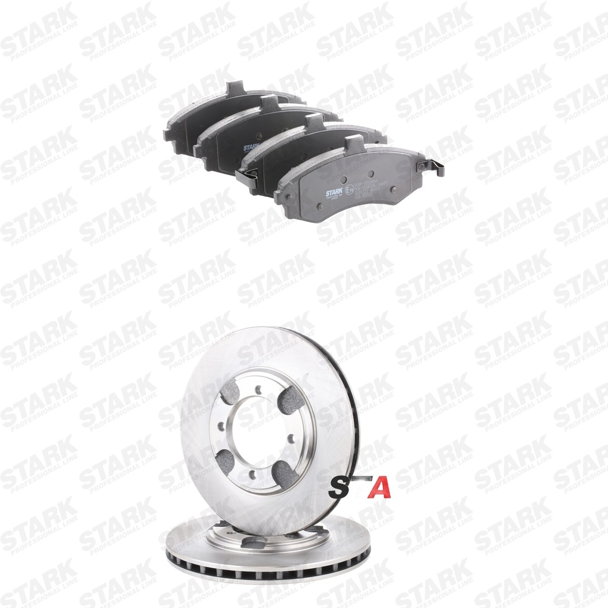 STARK Bremseskiver og -klosser SKBK-10992659 Bremsekit STARK Hyundai i20 SKBK-10992659