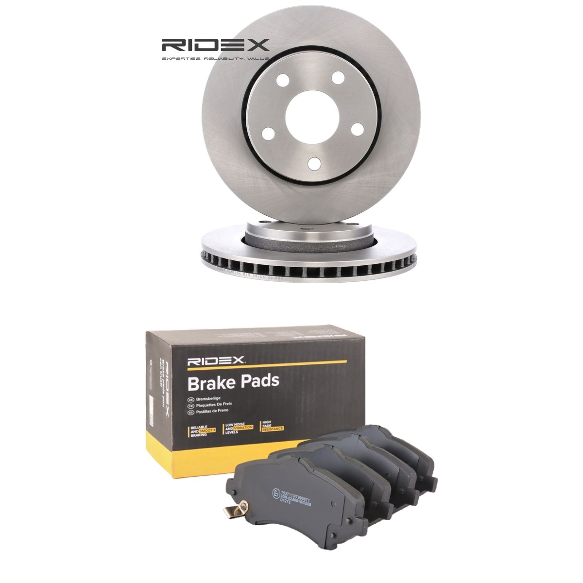 RIDEX Disques et plaquettes de freins 3405B2687 Jeep WRANGLER Kit de freins RIDEX 3405B2687