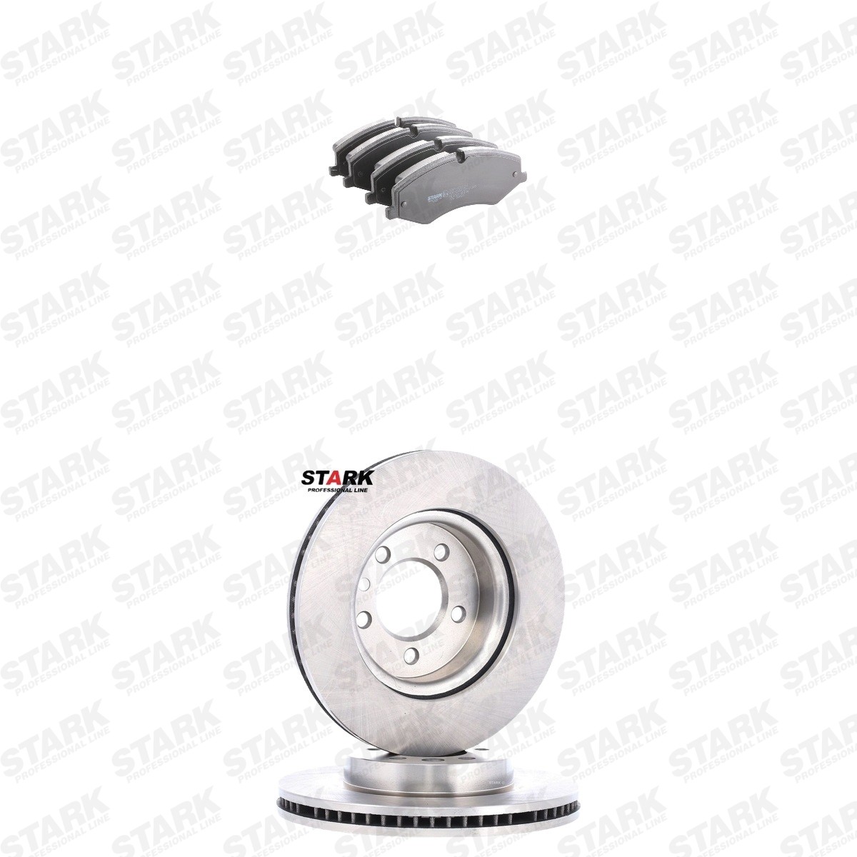STARK Bremžu komplekts, Disku bremzes SKBK-10992694 SKBK-10992694 Bremžu komplekts LAND ROVER FREELANDER STARK