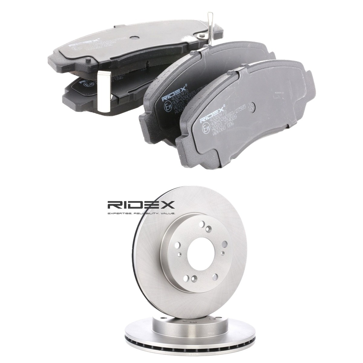 RIDEX Bremžu komplekts, Disku bremzes 3405B2711 Bremžu komplekts HONDA RIDEX 3405B2711