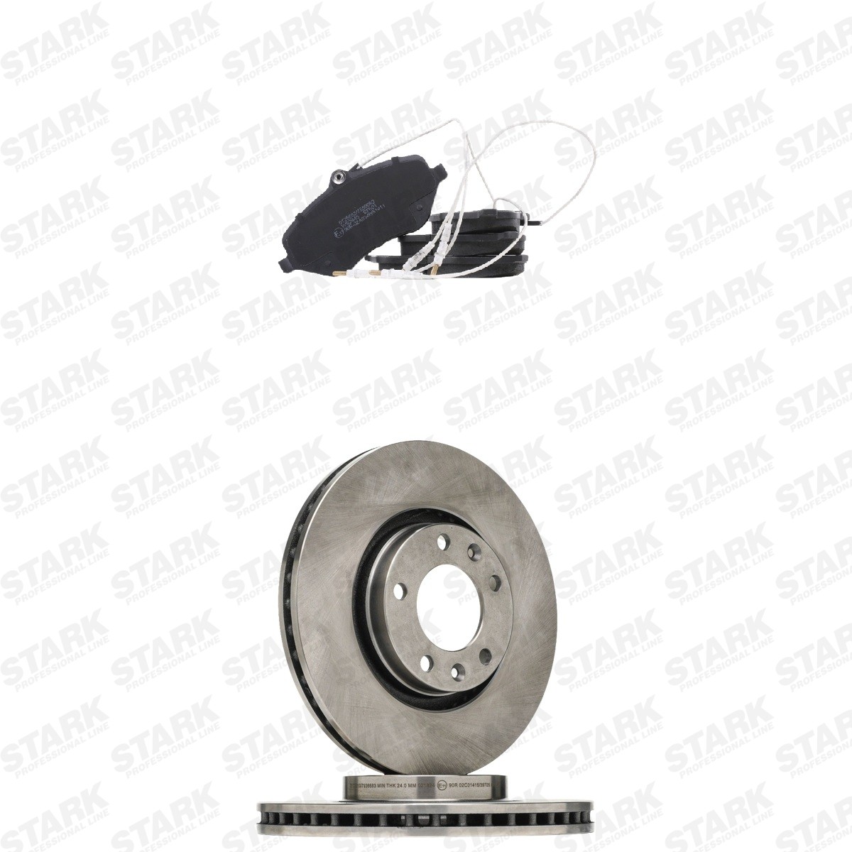 STARK Bremseskiver og -klosser SKBK-10992728 Bremsesett STARK 5008 SKBK-10992728 billige