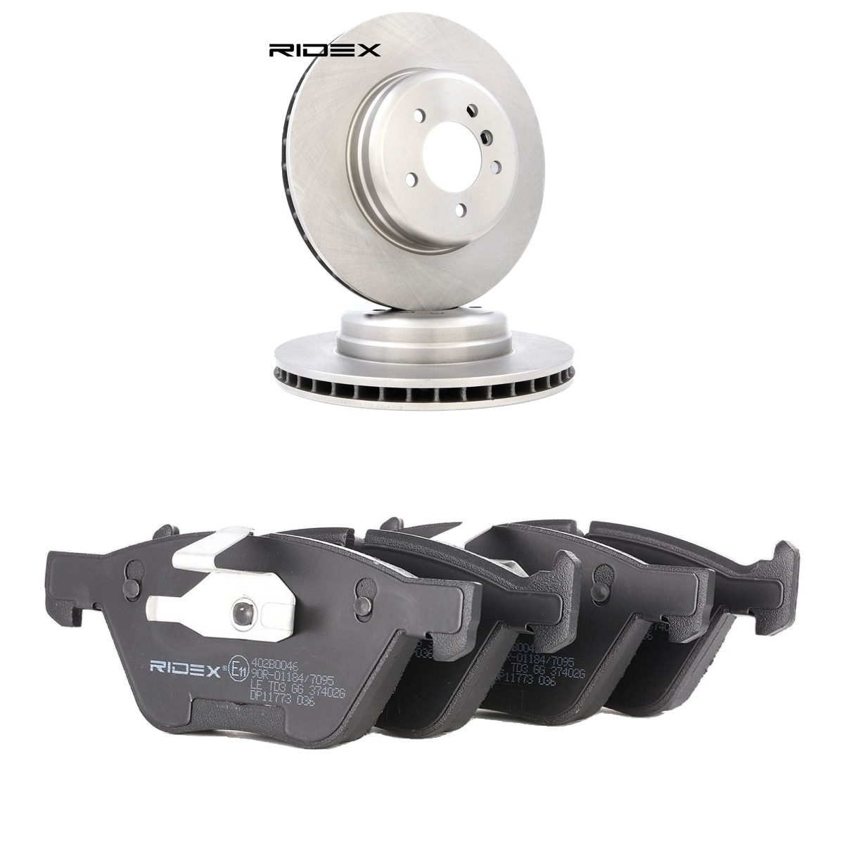 RIDEX Bremseskiver og klodser 3405B2767 Bremse-kit RIDEX BMW 2-serie 3405B2767