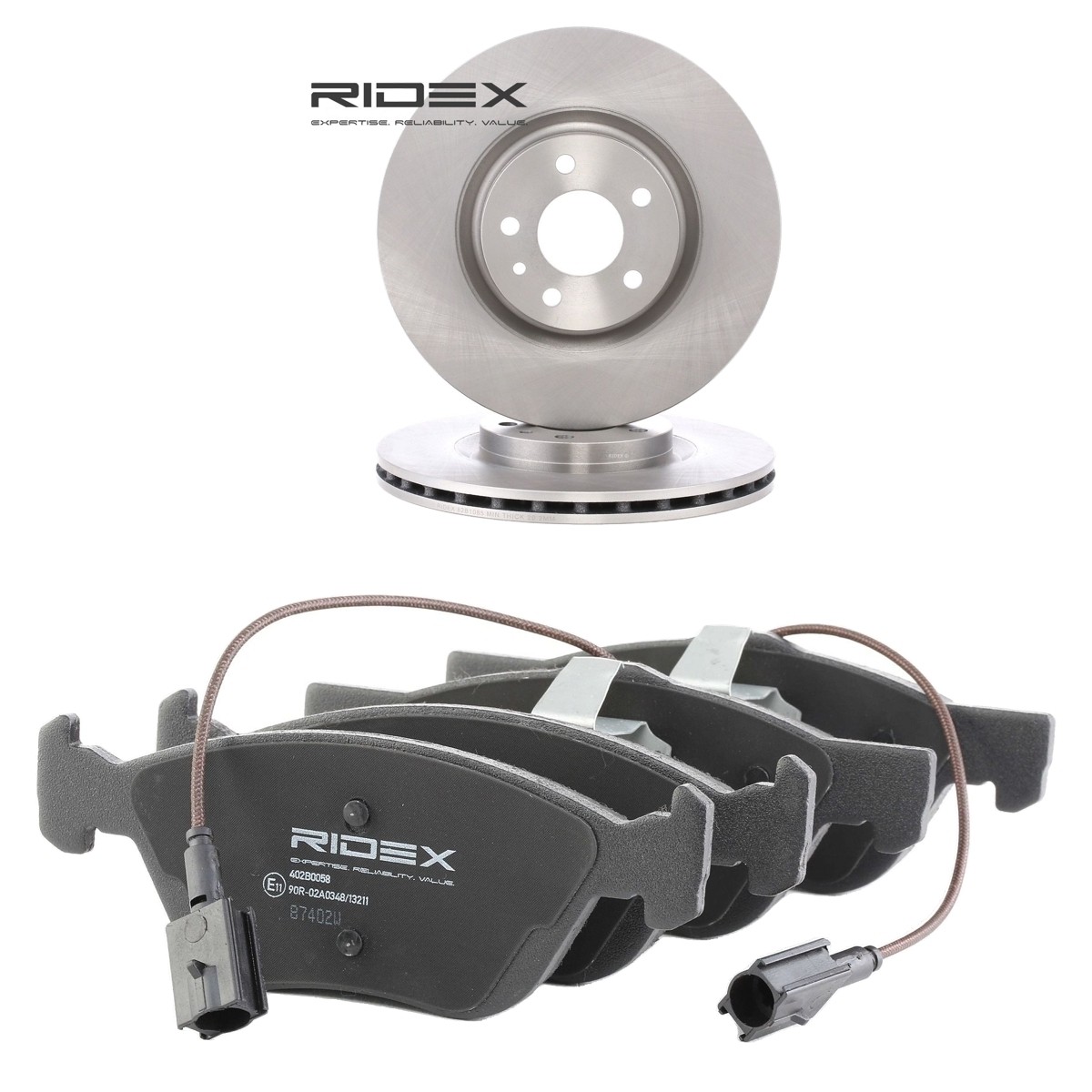 RIDEX Jarrupalasarja, levyjarru 3405B2791 3405B2791 RIDEX Jarrusarjat ALFA ROMEO ALFETTA