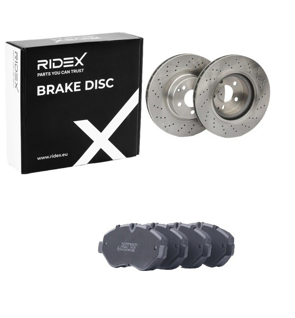 RIDEX Bromssats, skivbroms 3405B2819 3405B2819 RIDEX bromsskivor och bromsbelägg Mercedes VITO
