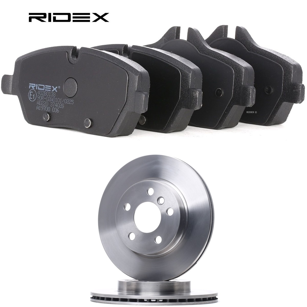 RIDEX Bremseskiver og klodser 3405B2820 3405B2820 Bremsesæt BMW 2-serie RIDEX